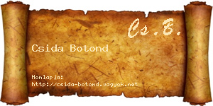 Csida Botond névjegykártya